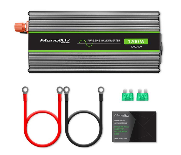 Qoltec Przetwornica napięcia 600W/1200W 12V na 230V - 1144894 - zdjęcie 4